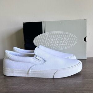 Lugz White Clipper Men's Slip On Shoe Size 11.5 #B1367